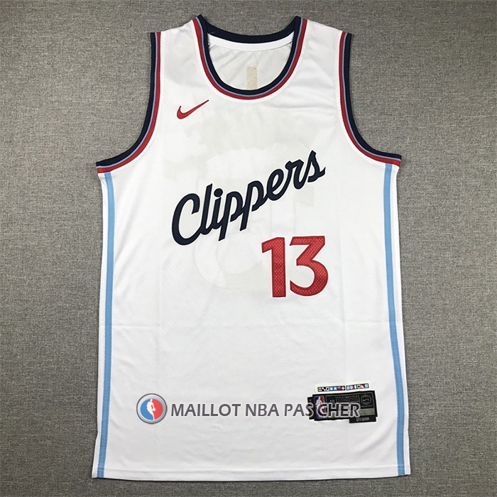 Maillot Los Angeles Clippers Paul George Association 2024-25 Blanc